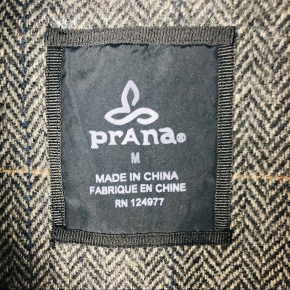 NWT Prana Grey black wool herringbone Caprise convertible jacket medium - Picture 13 of 14